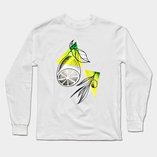 olive  lemon Long Sleeve T-Shirt